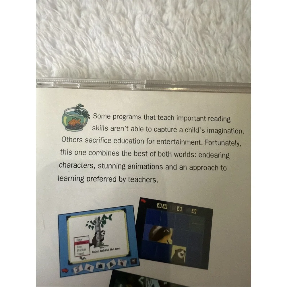 1995 Franklins Reading World PC CD ROM Reading Education Turtles WIN CIB